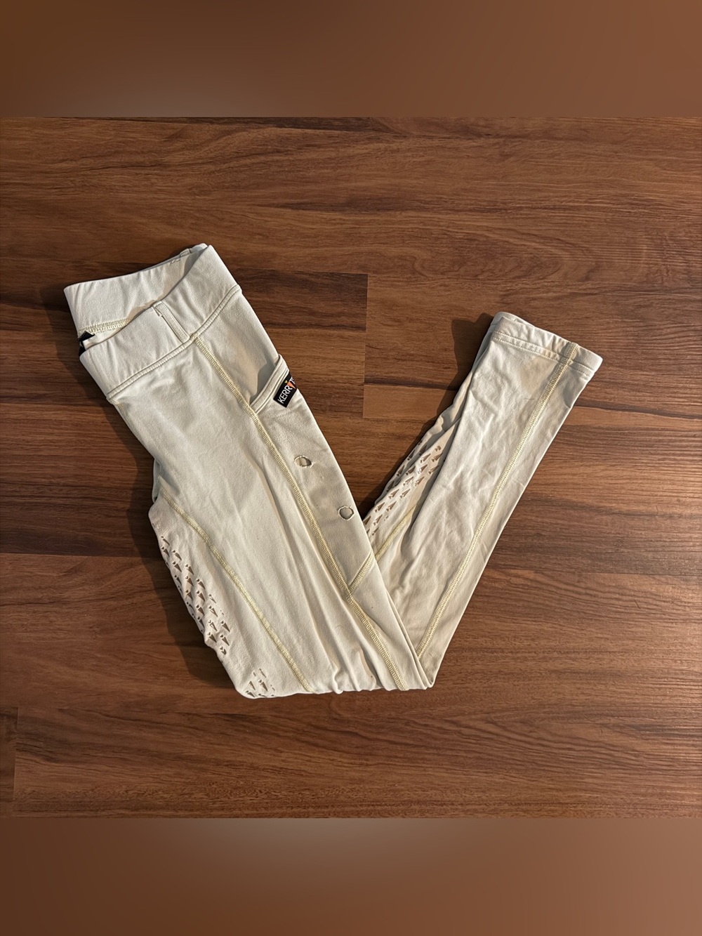 Women’s Medium Tan Kerrits Full Seat Horseback Riding Tights Breeches